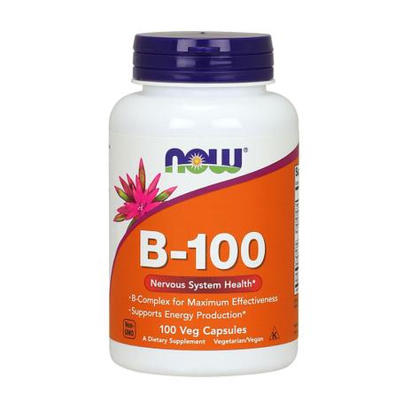 Vitamina Complexo B-100 (100 cápsulas vegetais) Now Foods -