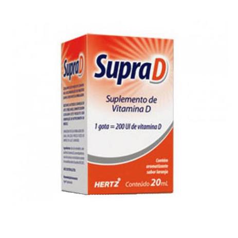 Vitamina D Supra D Com 20 Ml - Hertz Menor preço em Vitamina D Supra D Com 20 Ml - Hertz