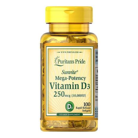 Vitamina D3 250mcg 10000IU Puritans Pride 100Softgels é boa?