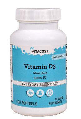 Vitamina D3  5.000 IU - 365 Mine capsulas gel - Vitacost é boa?