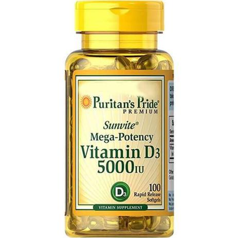 Vitamina D3 5.000 Ui Puritan's Pride 100 Softgels é boa?