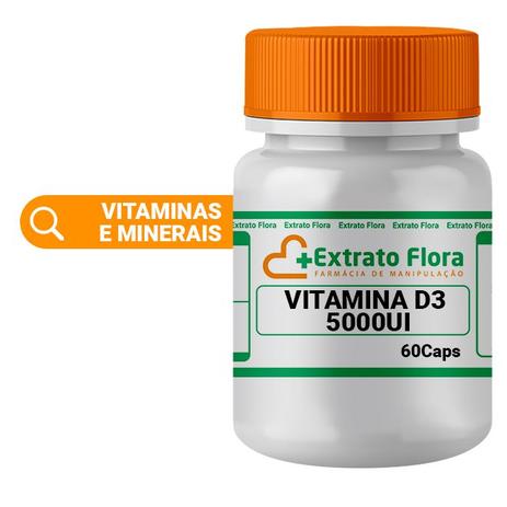 Vitamina D3 5.000UI 60 Cápsulas - Extrato flora é ruim? Vitamina D3 5.000UI 60 Cápsulas - Extrato flora é boa?