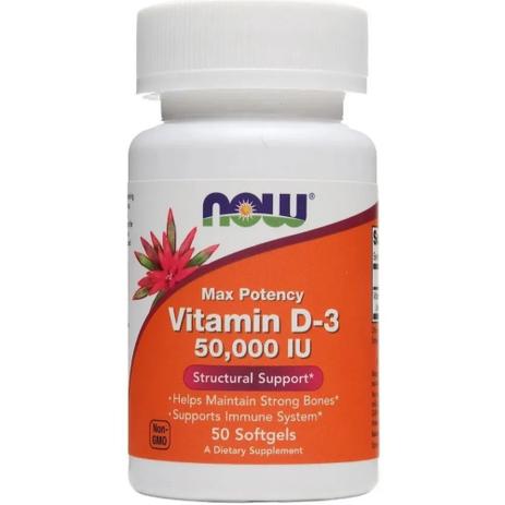 Vitamina D3 50.000 IU 50 Softgels Now Foods é boa?