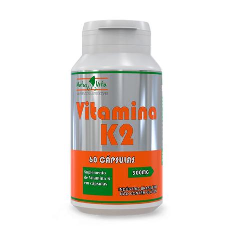 Vitamina K2 (Menaquinona MK7). 60 Cápsulas - Natusvita Menor preço em Vitamina K2 (Menaquinona MK7). 60 Cápsulas - Natusvita