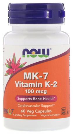 Vitamina K2 MK7 100mg (60 Vcaps) Now Foods Menor preço em Vitamina K2 MK7 100mg (60 Vcaps) Now Foods