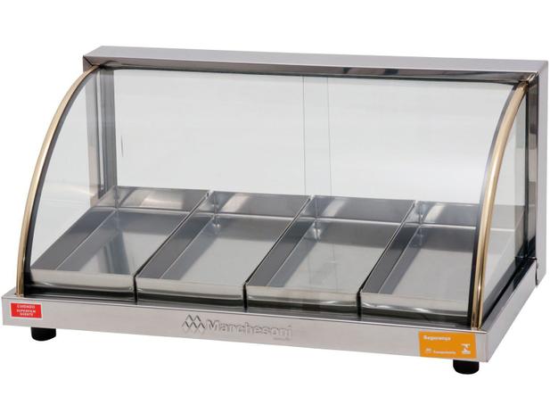 Vitrine Estufa Marchesoni Ouro EF.2.042 - Portas Duplas 4 Bandejas Menor preço em Vitrine Estufa Marchesoni Ouro EF.2.042 - Portas Duplas 4 Bandejas