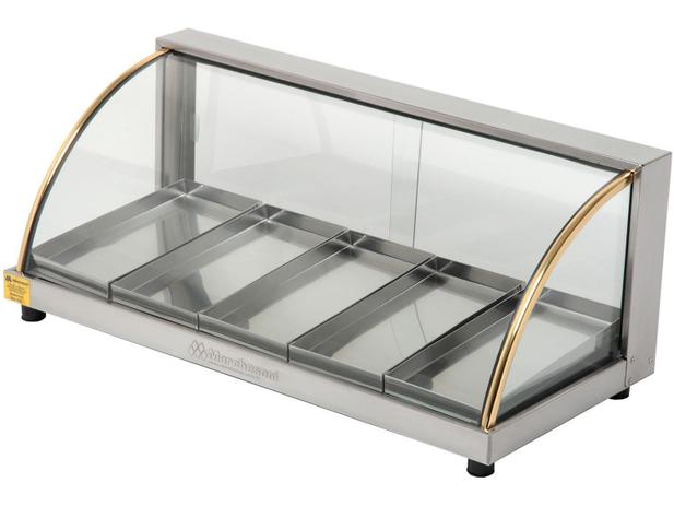 Vitrine Estufa Marchesoni Ouro EF.2.051 - Portas Duplas 5 Bandejas