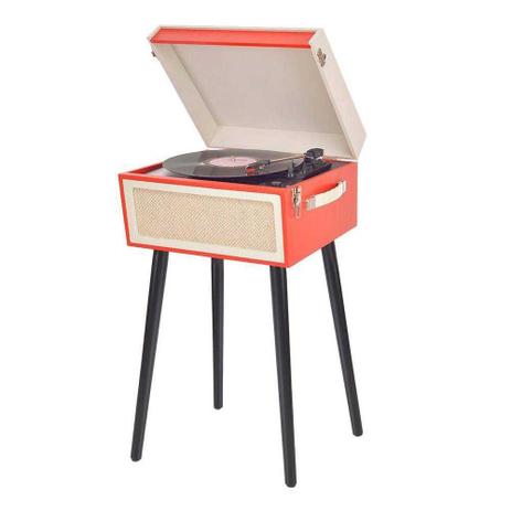 Vitrola Toca Discos de Vinil Arena Retrô com pés e 02 Alto Falantes Uitech Menor preço em Vitrola Toca Discos de Vinil Arena Retrô com pés e 02 Alto Falantes Uitech