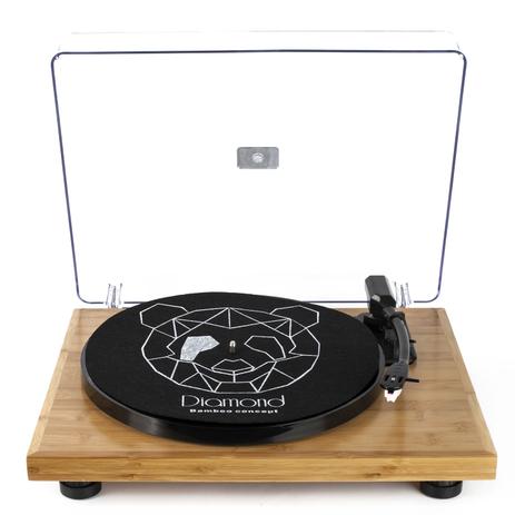 Vitrola Toca Discos Diamond Bamboo Agulha Japonesa com software de gravação para MP3 Echo Vintage Menor preço em Vitrola Toca Discos Diamond Bamboo Agulha Japonesa com software de gravação para MP3 Echo Vintage