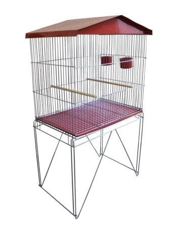Viveiro Médio Para Calopsita Periquito Canário Agapornis Chapa Cor Vermelho - Contrera pet é boa?