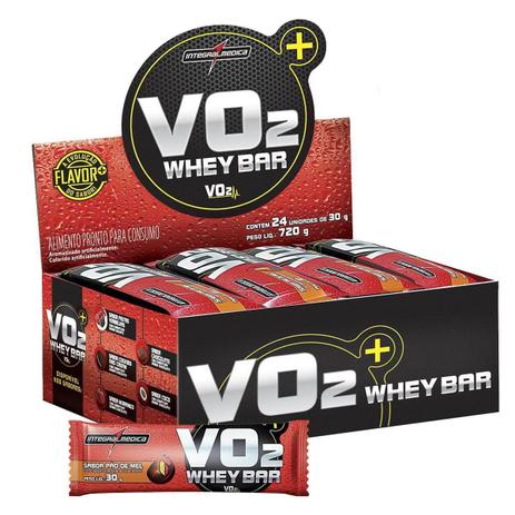 Vo2 protein bar 24 uni pao de mel - Integral Menor preço em Vo2 protein bar 24 uni pao de mel - Integral