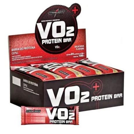 VO2 Whey Protein Bar 24 Unidades 30g cada - Integralmedica Menor preço em VO2 Whey Protein Bar 24 Unidades 30g cada - Integralmedica