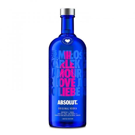 Menor preço em Vodka absolut a drop of love 1000ml