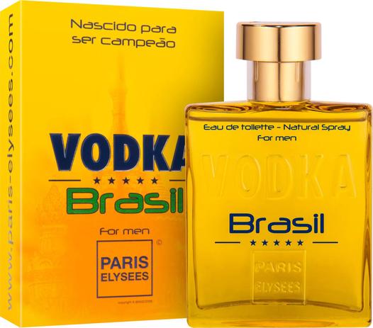 Vodka Brasil Amarelo EDT 100ml Paris Elysees Menor preço em Vodka Brasil Amarelo EDT 100ml Paris Elysees