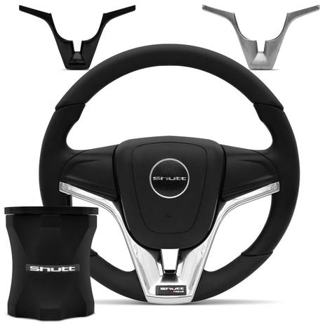 Volante Esportivo Cruze Gol Saveiro Parati G2 G3 G4 Preto e Cromado com Cubo Maxx Shutt Xtreme Menor preço em Volante Esportivo Cruze Gol Saveiro Parati G2 G3 G4 Preto e Cromado com Cubo Maxx Shutt Xtreme
