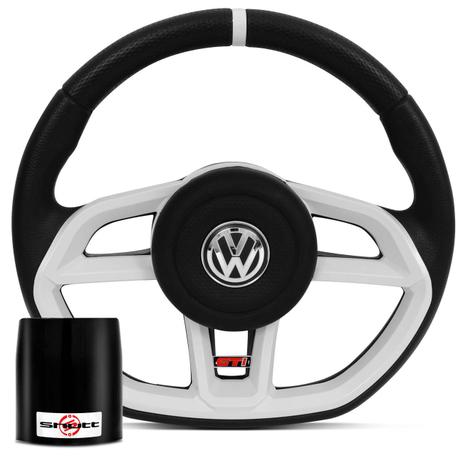 Volante Esportivo Golf GTI Vision Preto Branco Cubo Gol Saveiro Voyage Fox Bora Golf Polo 06 a 14 - Prime Menor preço em Volante Esportivo Golf GTI Vision Preto Branco Cubo Gol Saveiro Voyage Fox Bora Golf Polo 06 a 14 - Prime