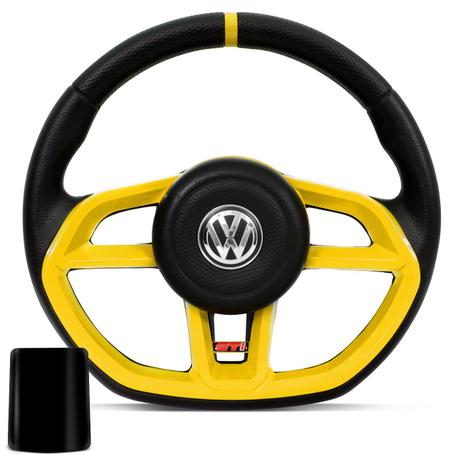 Volante Esportivo Golf GTI Vision Preto e Amarelo Cubo Gol Saveiro Santana Parati Golf Fox 89 a 14 - Prime Menor preço em Volante Esportivo Golf GTI Vision Preto e Amarelo Cubo Gol Saveiro Santana Parati Golf Fox 89 a 14 - Prime