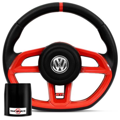 Volante Esportivo Golf GTI Vision Preto e Vermelho Cubo Gol Saveiro Voyage Golf Bora Polo 06 a 14 - Prime Menor preço em Volante Esportivo Golf GTI Vision Preto e Vermelho Cubo Gol Saveiro Voyage Golf Bora Polo 06 a 14 - Prime