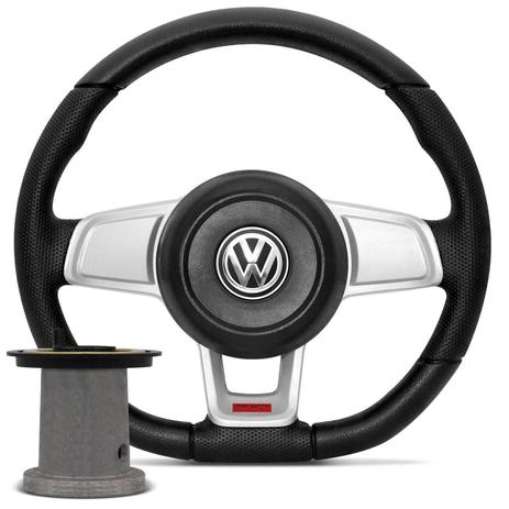 Volante Esportivo GTI MK7 Gol Saveiro Parati G1 Santana Passat Fusca 80 a 88 Prata com Cubo - Cvd Menor preço em Volante Esportivo GTI MK7 Gol Saveiro Parati G1 Santana Passat Fusca 80 a 88 Prata com Cubo - Cvd