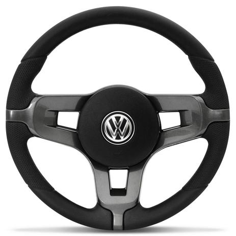 Volante Esportivo Jetta Alemão Preto com Grafite Gol Celta Astra com Acionador de Buzina Sem Cubo - Cvd Menor preço em Volante Esportivo Jetta Alemão Preto com Grafite Gol Celta Astra com Acionador de Buzina Sem Cubo - Cvd