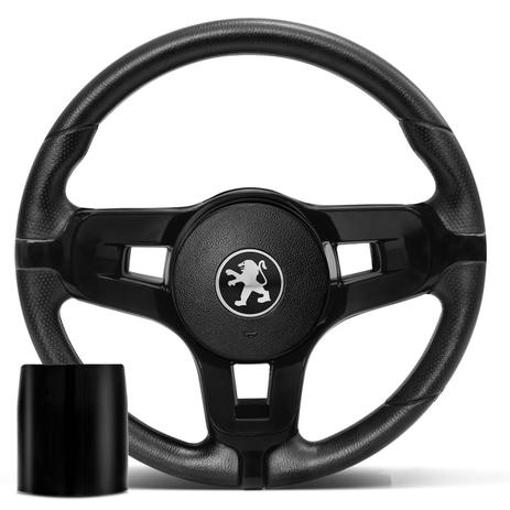 Volante Esportivo Jetta Alemão Preto Cubo Peugeot 206 207 306 04 a 12 - Prime Menor preço em Volante Esportivo Jetta Alemão Preto Cubo Peugeot 206 207 306 04 a 12 - Prime