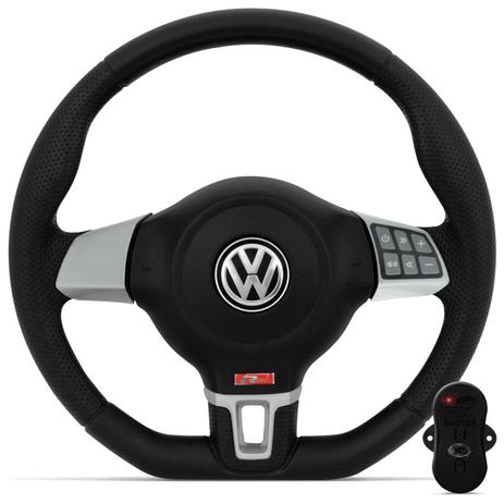 Volante Esportivo Jetta R-Line Gol Parati Saveiro Voyage G1 Golf 1984 A 1997 Prata Comando de Som - Cvd Menor preço em Volante Esportivo Jetta R-Line Gol Parati Saveiro Voyage G1 Golf 1984 A 1997 Prata Comando de Som - Cvd