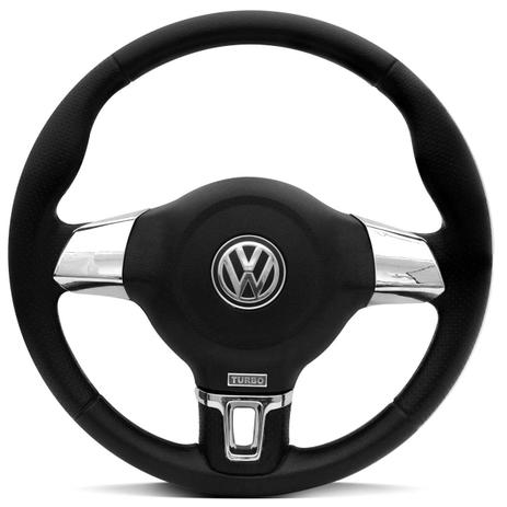 Volante Esportivo Jetta Turbo + Aplique Cromado Com Cubo Gol Saveiro Voyage Santana 80 a 95 - Cvd Menor preço em Volante Esportivo Jetta Turbo + Aplique Cromado Com Cubo Gol Saveiro Voyage Santana 80 a 95 - Cvd