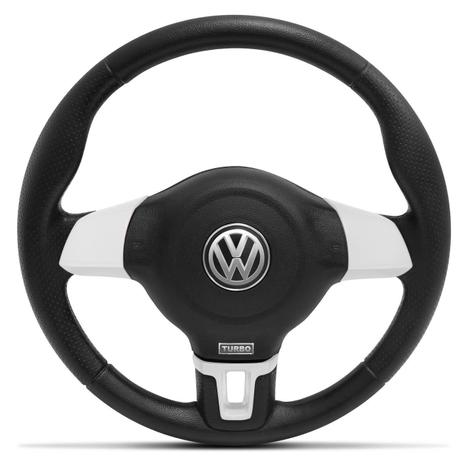 Volante Esportivo Jetta Turbo Gol Parati Voyage Saveiro G1 Santana Branco com Cubo Embutido - Cvd Menor preço em Volante Esportivo Jetta Turbo Gol Parati Voyage Saveiro G1 Santana Branco com Cubo Embutido - Cvd