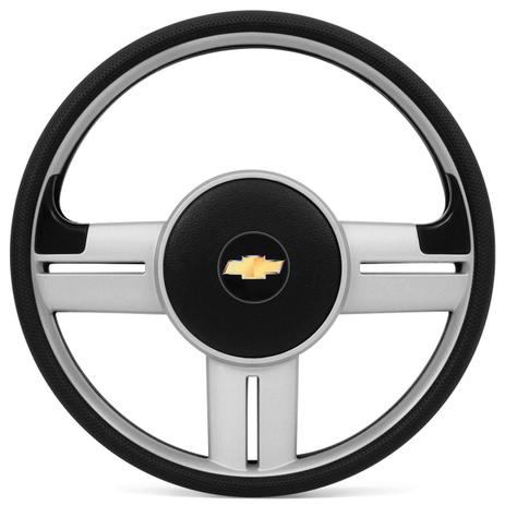 Volante Esportivo Rallye Slim Prata Celta Corsa Astra Sem Cubo + Emblema Chevrolet - Prime Menor preço em Volante Esportivo Rallye Slim Prata Celta Corsa Astra Sem Cubo + Emblema Chevrolet - Prime