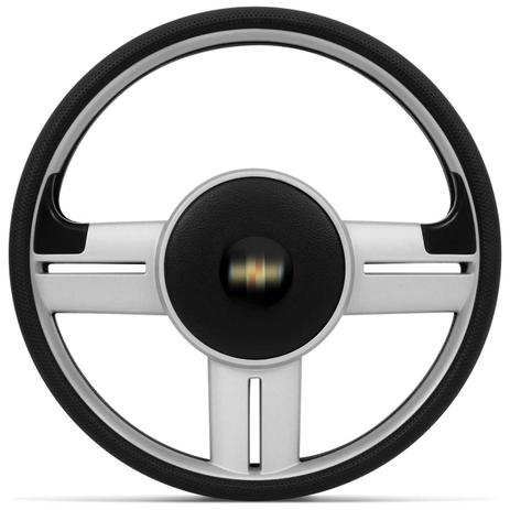 Volante Esportivo Rallye Slim Prata Corsa Celta Astra Com Acionador de Buzina Sem Cubo + Emblema GM - Prime Menor preço em Volante Esportivo Rallye Slim Prata Corsa Celta Astra Com Acionador de Buzina Sem Cubo + Emblema GM - Prime