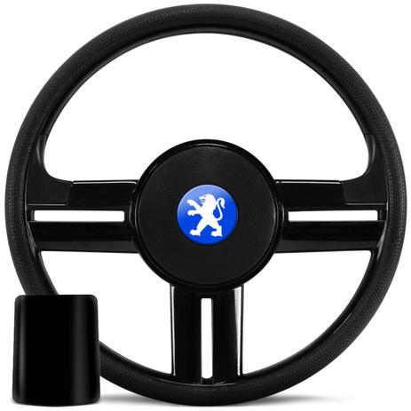 Volante Esportivo Rallye Slim Preto Com Acionador de Buzina + Cubo Peugeot 106 206 306 91 03 - Prime Menor preço em Volante Esportivo Rallye Slim Preto Com Acionador de Buzina + Cubo Peugeot 106 206 306 91 03 - Prime