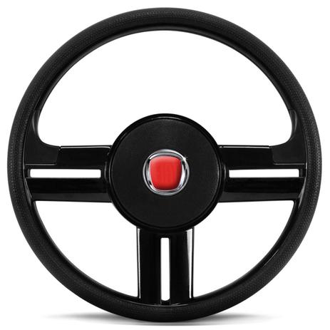 Menor preço em Volante Esportivo Rallye Slim Preto Palio Strada Uno + Acionador de Buzina sem Cubo + Emblema Fiat - Prime