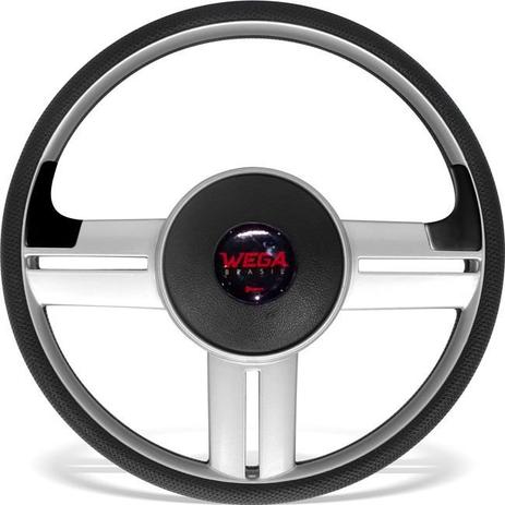 Volante Esportivo Rallye Slim Preto/Prata com Cubo Corsa/Astra/Montana 99/ Vectra/Agile/Meriva/Zafira Wega Menor preço em Volante Esportivo Rallye Slim Preto/Prata com Cubo Corsa/Astra/Montana 99/ Vectra/Agile/Meriva/Zafira Wega