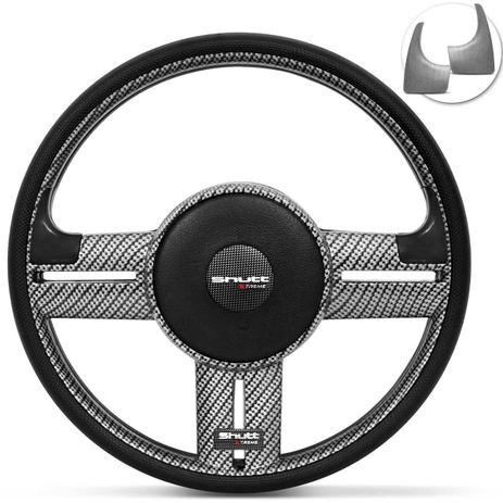Volante Esportivo Rallye Slim Super Surf Shutt Xtreme Universal Carbon com Apliques sem Cubo Menor preço em Volante Esportivo Rallye Slim Super Surf Shutt Xtreme Universal Carbon com Apliques sem Cubo