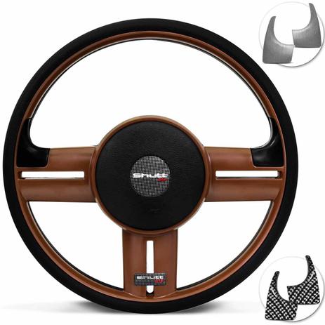 Volante Esportivo Rallye Super Surf GTR Shutt Universal Whisky Com Apliques Carbon e Prata Sem Cubo Menor preço em Volante Esportivo Rallye Super Surf GTR Shutt Universal Whisky Com Apliques Carbon e Prata Sem Cubo