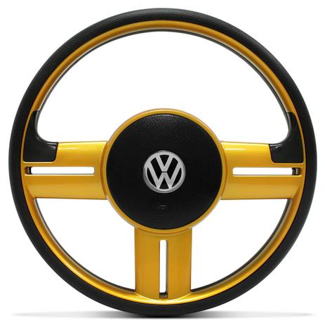 Volante Esportivo Rallye Universal Dourado Gol Celta Astra com Acionador Buzina e sem Cubo - Cvd Menor preço em Volante Esportivo Rallye Universal Dourado Gol Celta Astra com Acionador Buzina e sem Cubo - Cvd