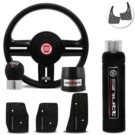 Volante Esportivo Shutt Rallye Black Fiat 147 1978 a 1987 + Pedaleira Manopla cambio Freio Mão Preta Menor preço em Volante Esportivo Shutt Rallye Black Fiat 147 1978 a 1987 + Pedaleira Manopla cambio Freio Mão Preta