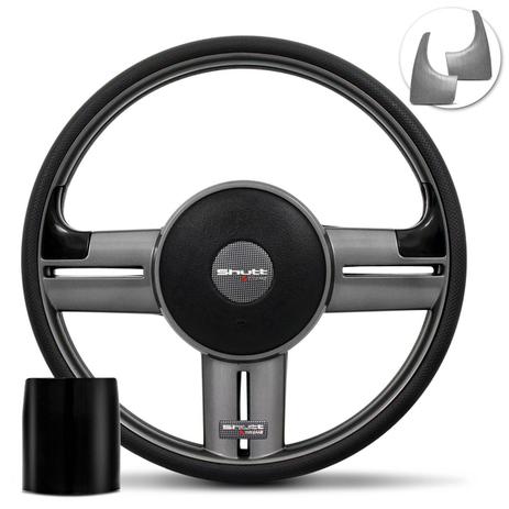 Volante Esportivo Shutt Rallye Slim Xtreme Grafite Aplique Prata Cubo Escort Logus 93 a 98 Menor preço em Volante Esportivo Shutt Rallye Slim Xtreme Grafite Aplique Prata Cubo Escort Logus 93 a 98