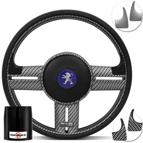 Menor preço em Volante Esportivo Shutt Rallye Super Surf Xtreme Carbon Cubo Peugeot 206 306 207 2004 a 2012