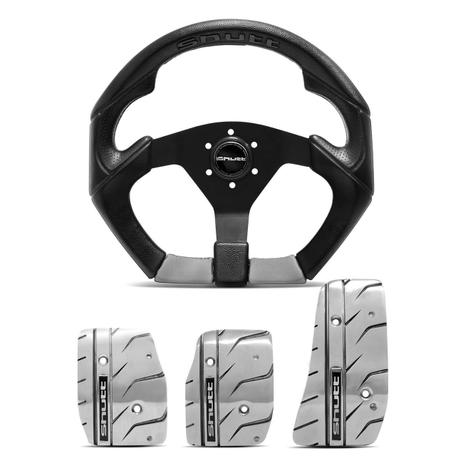 Volante Esportivo Shutt S3R BL2 Preto Cinza Sem Cubo + Jogo