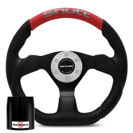 Volante Esportivo Shutt SRRB Preto e Vermelho Acionador Buzina + Cubo Chevette Chevy Marajó 73 a 95 Menor preço em Volante Esportivo Shutt SRRB Preto e Vermelho Acionador Buzina + Cubo Chevette Chevy Marajó 73 a 95