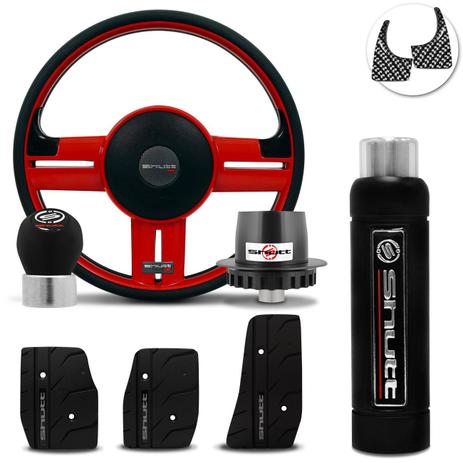 Volante Esportivo Shutt Vermelho Ka Fiesta Focus 95 a 14 + Pedaleira Manopla cambio Freio Mão Preta é ruim? Volante Esportivo Shutt Vermelho Ka Fiesta Focus 95 a 14 + Pedaleira Manopla cambio Freio Mão Preta é boa?