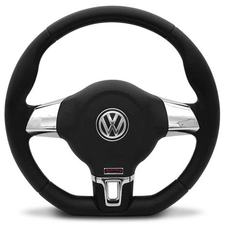 Volante Jetta Base Reta Sporting Cromado Gol Parati Saveiro Santana Polo 95 a 13 Com Cubo Embutido - Cvd Menor preço em Volante Jetta Base Reta Sporting Cromado Gol Parati Saveiro Santana Polo 95 a 13 Com Cubo Embutido - Cvd