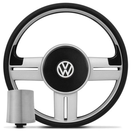 Volante Rallye Slim Prata Acionador Buzina Cubo Fusca Brasilia Kombi Variant Passat 50 a 76 - Prime Menor preço em Volante Rallye Slim Prata Acionador Buzina Cubo Fusca Brasilia Kombi Variant Passat 50 a 76 - Prime