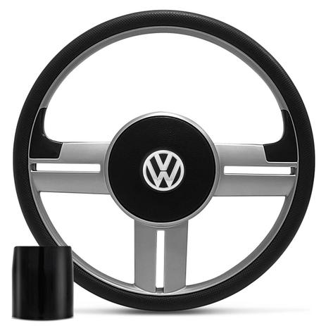 Volante Rallye Slim Prata Cubo Gol Parati Saverio Fusca Passat Kombi Voyage Santana 80 a 95 - Prime Menor preço em Volante Rallye Slim Prata Cubo Gol Parati Saverio Fusca Passat Kombi Voyage Santana 80 a 95 - Prime