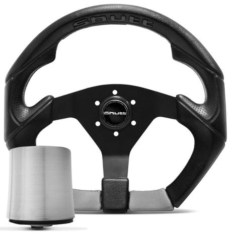 Volante Shutt S3R BL2 Preto Cinza Acionador Buzina Cubo F1000 1994 a 1998 Menor preço em Volante Shutt S3R BL2 Preto Cinza Acionador Buzina Cubo F1000 1994 a 1998