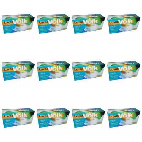Volk Luvas P/ Procedimentos Látex G C/100 (Kit C/12) Menor preço em Volk Luvas P/ Procedimentos Látex G C/100 (Kit C/12)