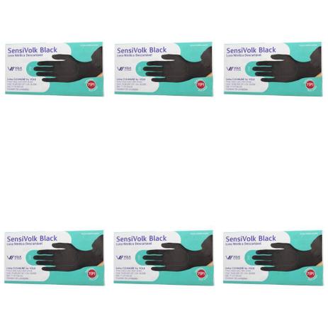 Volk Luvas P/ Procedimentos Nitrílicas Preta P C/50 (Kit C/06) Menor preço em Volk Luvas P/ Procedimentos Nitrílicas Preta P C/50 (Kit C/06)