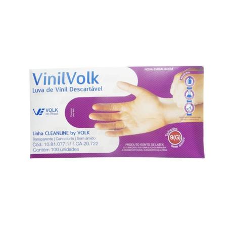 Volk Luvas P/ Procedimentos Vinil Transparente S/ Amido G C/100 Menor preço em Volk Luvas P/ Procedimentos Vinil Transparente S/ Amido G C/100