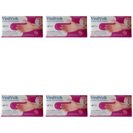 Volk Luvas P/ Procedimentos Vinil Transparente S/ Amido P C/100 (Kit C/06) Menor preço em Volk Luvas P/ Procedimentos Vinil Transparente S/ Amido P C/100 (Kit C/06)